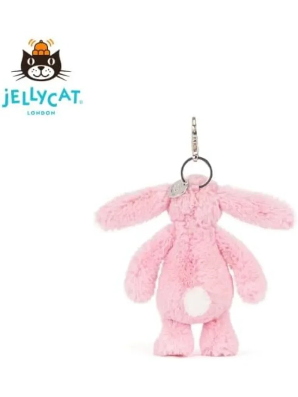 Blush Pink Bunny Bag Charm - Adorable Plush Keychain, Perfect Gift for All Ages